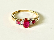 New 9ct Yellow Gold Ruby and