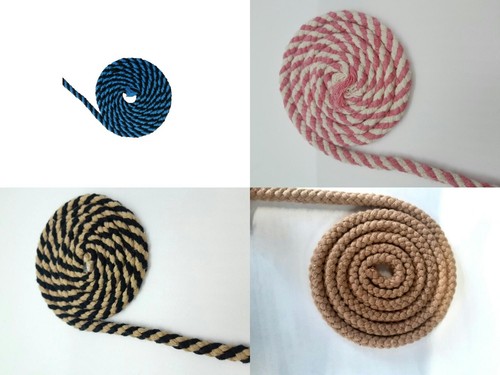 Colored braided macrame 10mm - braided,