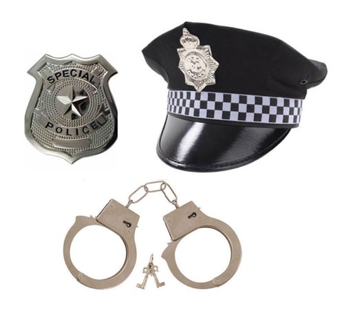 Adults mens 3pc police - mens,