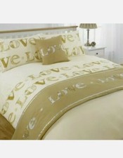 Gold Love Design Single Bed