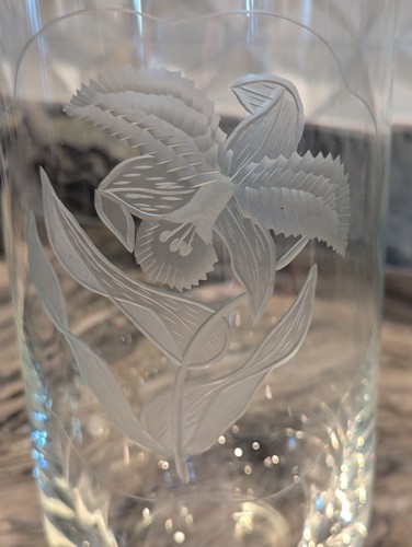 Clear crystal cylinder vase - crystal,