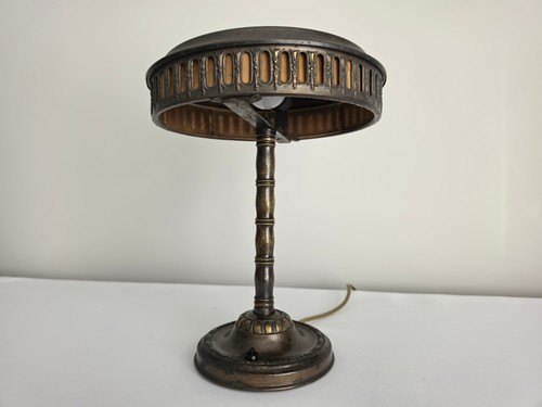 Art nouveau desk lamp - art,