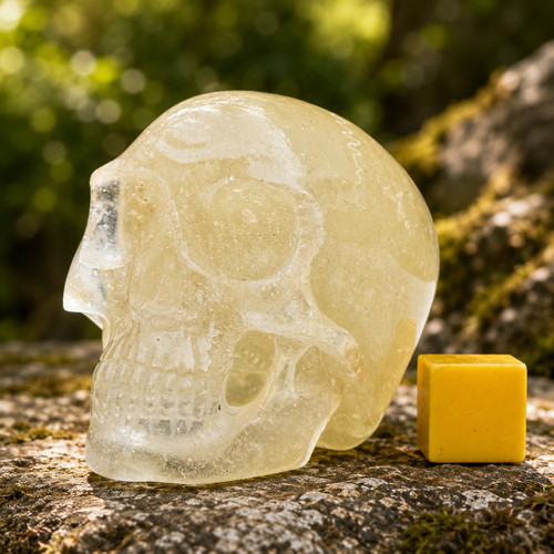 Libyan desert glass skull - libyan,