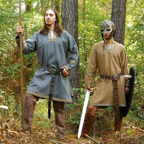 Medieval viking brown woollen - medieval/,