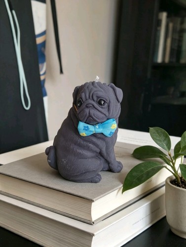 Pug dog candle highly scented - dog, candle,highly