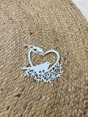 Metal hanging bird decoration - metal,