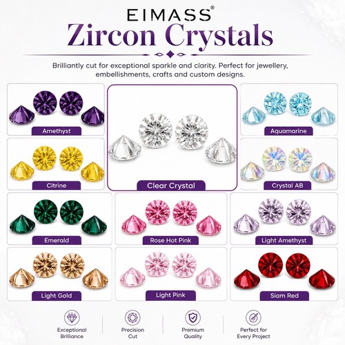Unfoiled zircon stones - unfoiled,