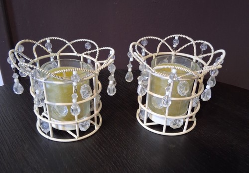 Set white metal beaded - set, 2