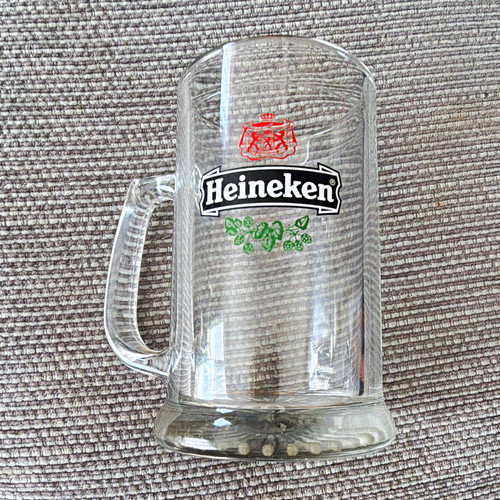 Heineken clear glass beer mug - clear,