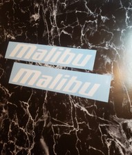 malibu Boat Yacht Decals WHITE