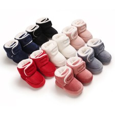 Baby Boy Girl Comfortable Pram Shoes Corduroy Warm Boot Infant Winter Snow Boots