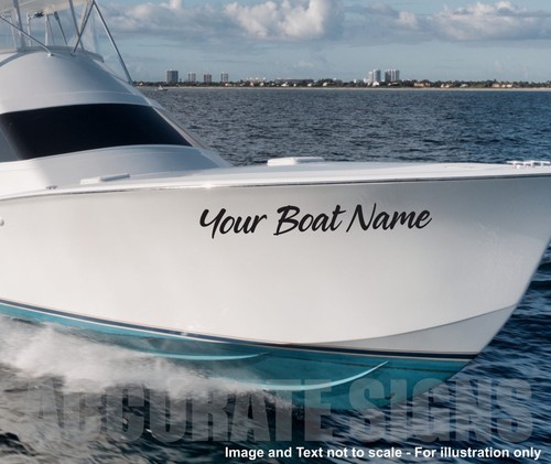 Custom boat name - boat, stickers