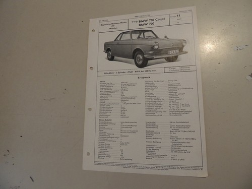 1959 vda type sheet - vda, bmw