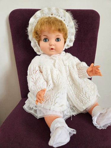 Large vintage vinyl baby doll - vinyl,