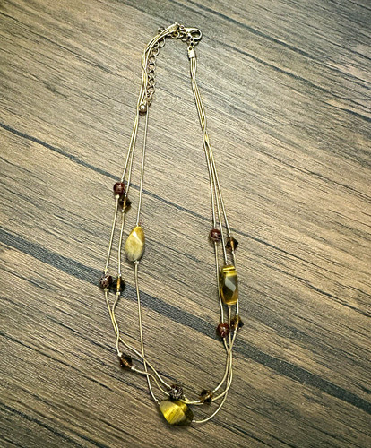 Layered beaded cable chain - layered,