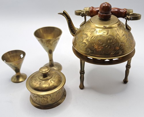Rare vintage 5pc indian brass - rare,
