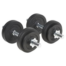 Mirafit Cast Iron Spinlock Dumbbells 30kg Dumbbell Set (2 X 15kg) Dumbells #606