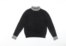 QED London Women's Black S Pullover Jumper