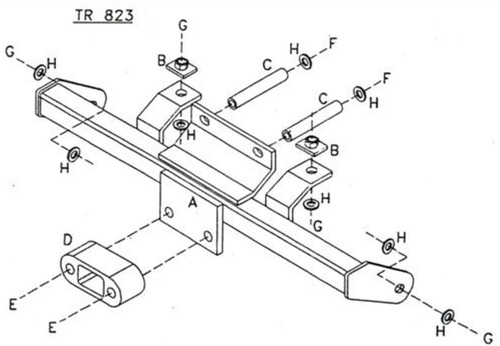 Towtrust fixed flange - fixed,