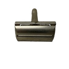 VTG MCM Gillette Twist to Open TTO Metal Mens Aristocrat Safety Razor USA