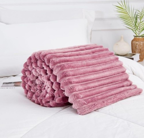 Luxury jacquard ribbed throw - jacquard,