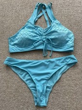 Turquoise Lace Detail Bikini