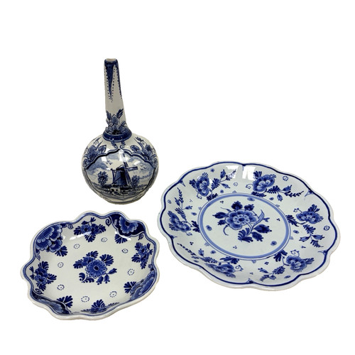 Vintage delft blue hand - blue,