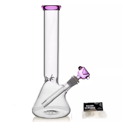 10inch bongs pink glass - bongs,