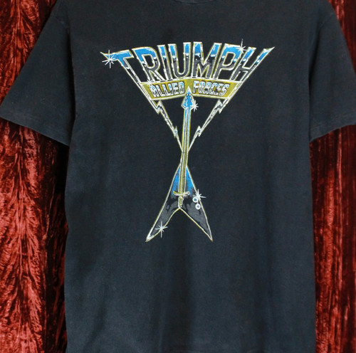 Vtg triumph band album shirt - triumph,