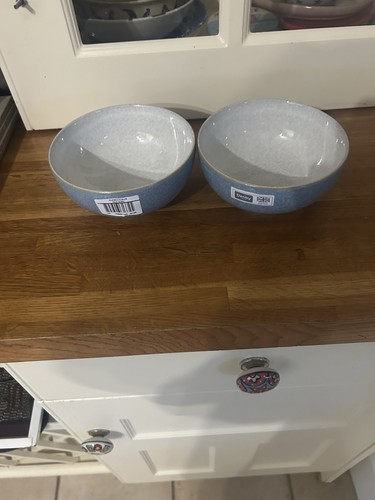 Denby elements blue rice - blue, bowls