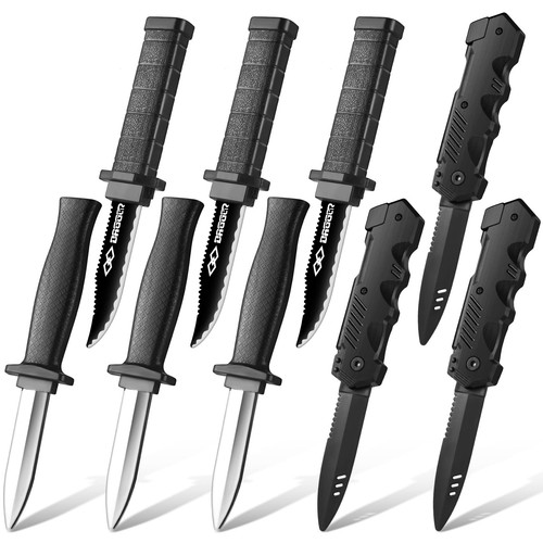 Pack retractable fake knives - 9,