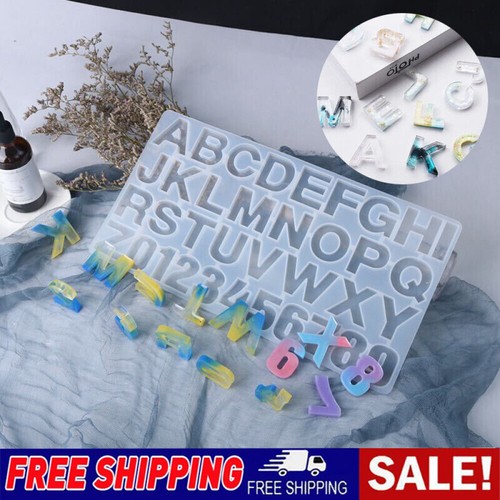 Letter silicone mould alphabet - silicone,
