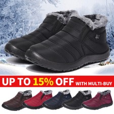 Womens Ladies Ankle Boots Snow