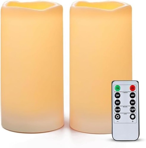 Outdoor led pillar candles - outdoor,