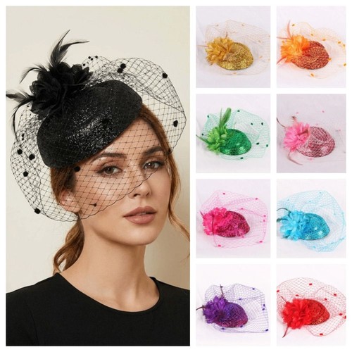 Women fascinator hair clip hat - fascinator,