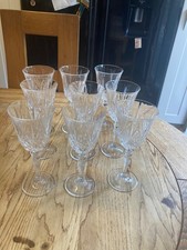 lead crystal cut glass wine