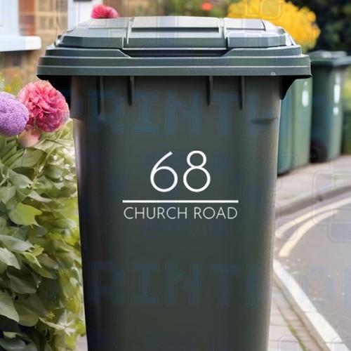 Personalised wheelie bin - personalised,