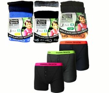 3,6 Boys Boxer Shorts Underwear Trunks Cotton Brief Sports Waist Band