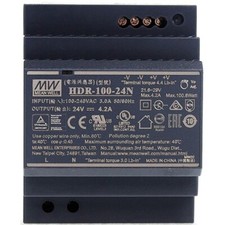 Mean Well HDR-100-24N Industrial Power Supply 100W 24V 4.2A DIN Rail