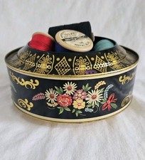 Vintage Sewing Tin Bundle – Buttons, Threads, Needles, Fasteners, More