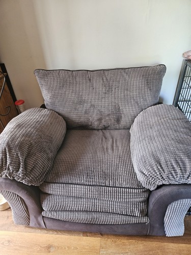 Gray cord arm chair and - cord,