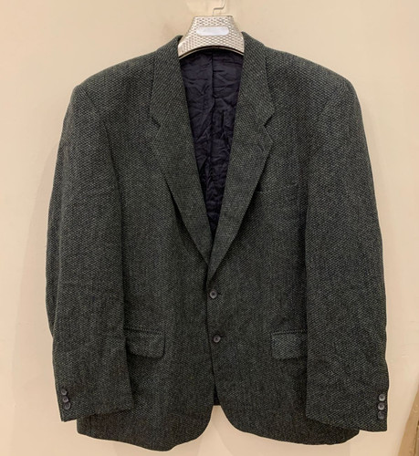 Vintage pure wool tweed green