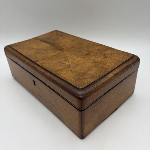 Antique burr elm wooden - burr, box