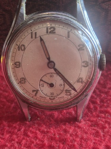 Vintage ww2 style mens watch - vintage,