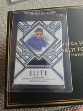 Futera Unique 21 Roberto Baggio Elite Match Worn Patch /20 Italy