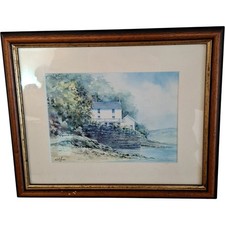 Boathouse Laugharne Framed Art