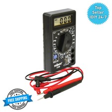 Rolson Digital Multimeter Home Electrical DIY Repair Handy Tools - Black