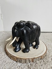 Vintage Ebony Wood Hand Carved