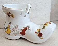 Vtg 1960's Old Foley James Kent Planter Boot China Shoe Children Ornament (O06)
