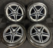 18'' GENUINE MERCEDES AMG A CLASS CLA B ALLOY WHEELS TYRES ALLOYS W177 5X112